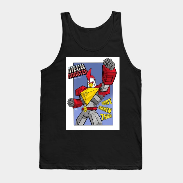 Mech rooster Tank Top by Jevinloopart